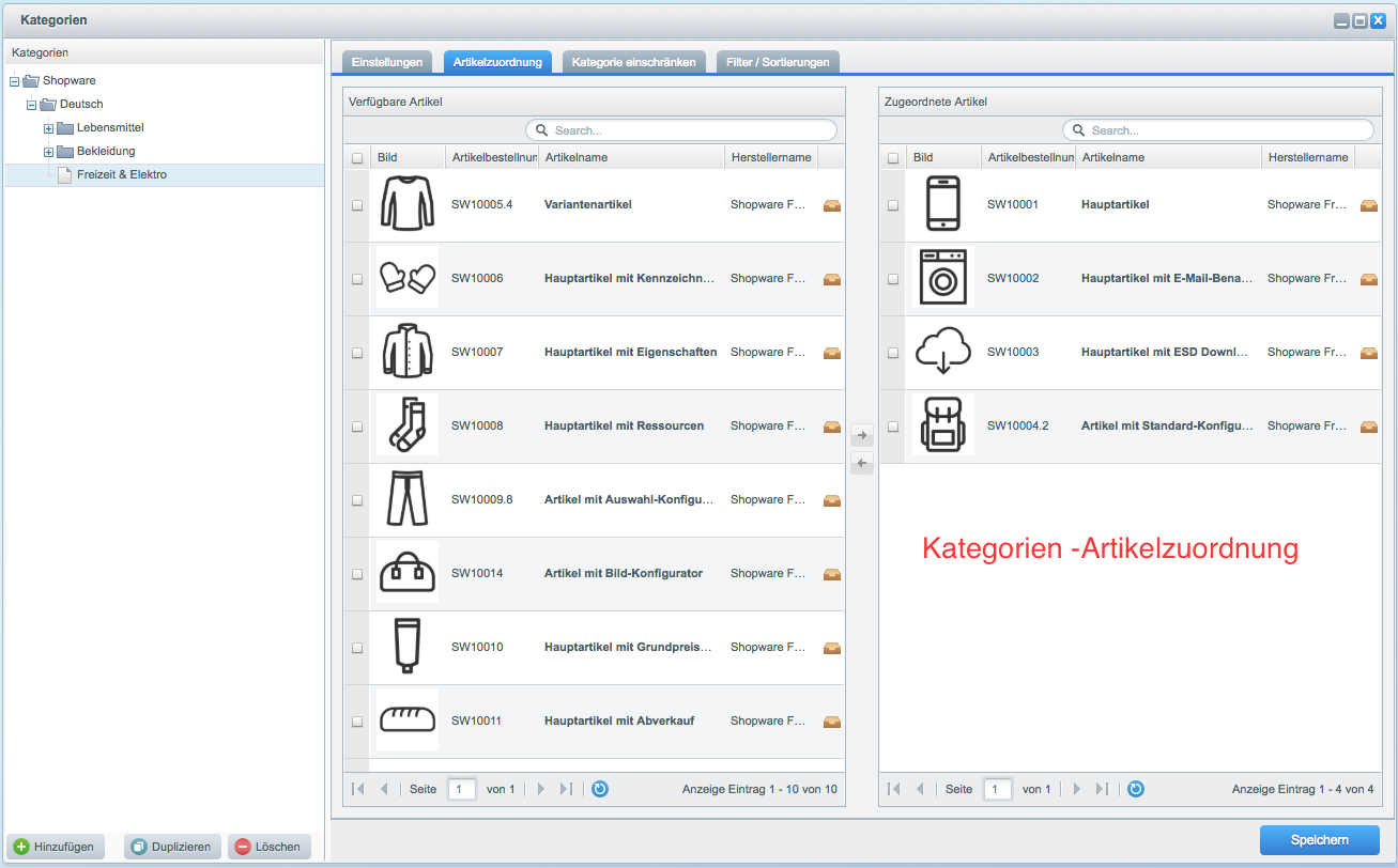 Artikelbilder - thumbnails überall im Backend anzeigen