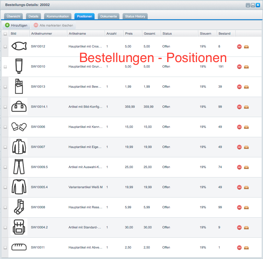 Artikelbilder - thumbnails überall im Backend anzeigen