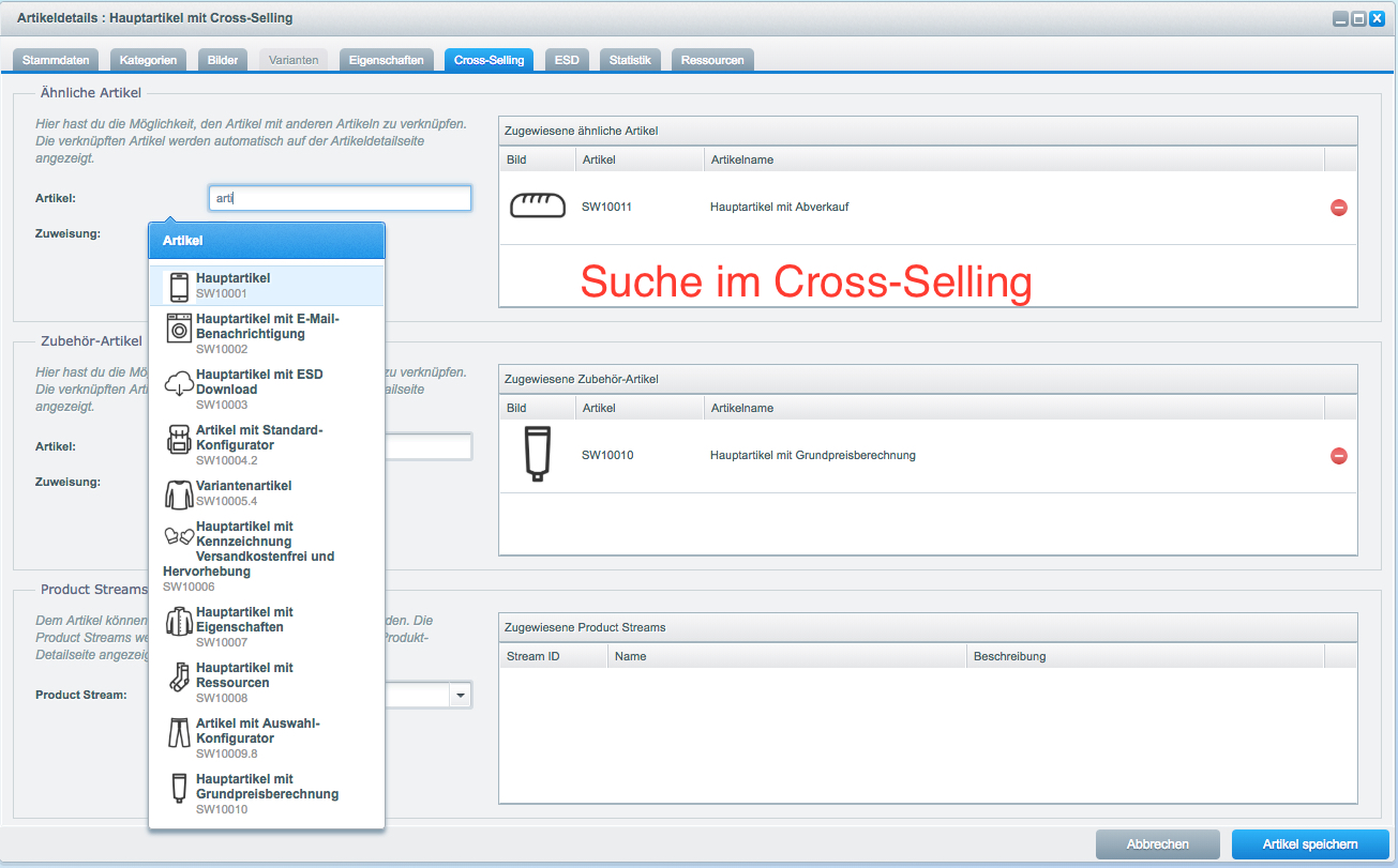 Artikelbilder - thumbnails überall im Backend anzeigen